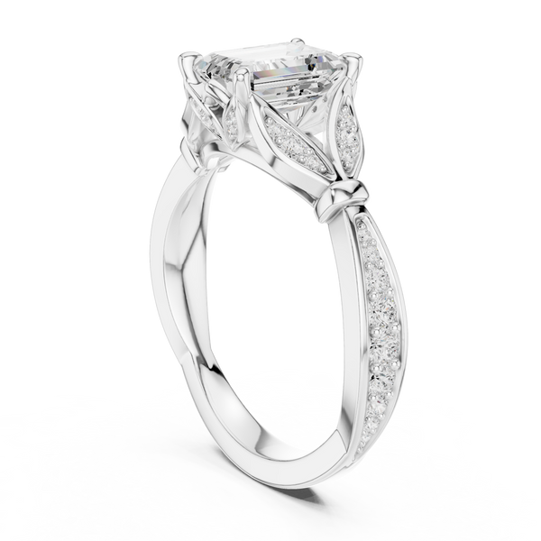 Forest Canopy Lab Grown Diamond Cushion Cut Ring