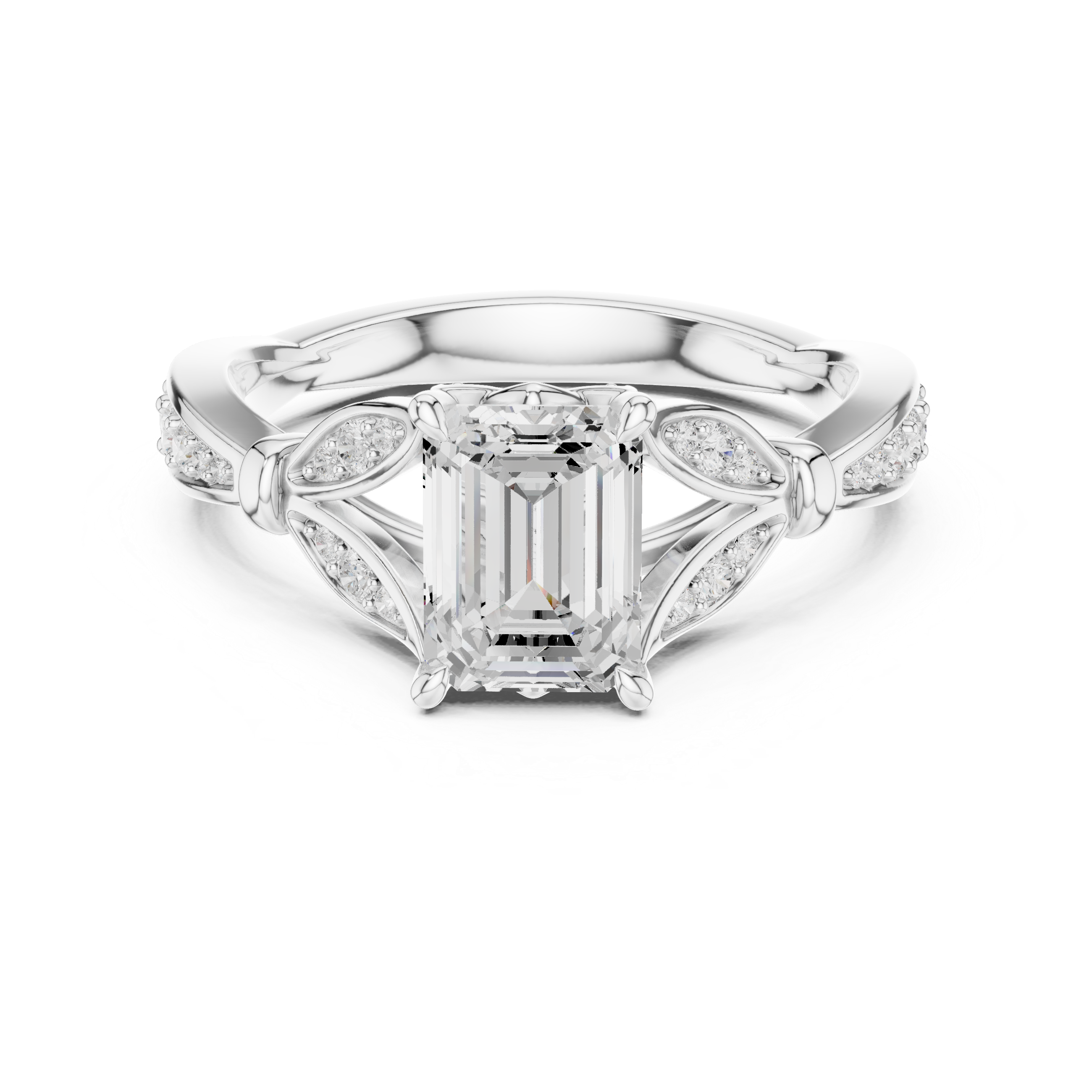 Forest Canopy Lab Grown Diamond Cushion Cut Ring