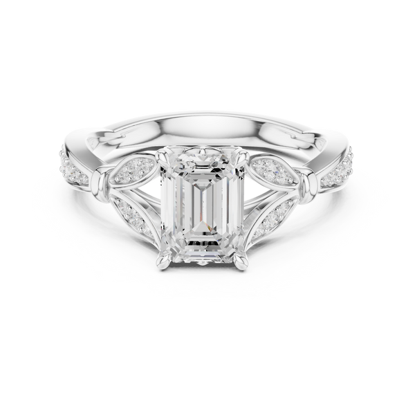 Forest Canopy Lab Grown Diamond Cushion Cut Ring