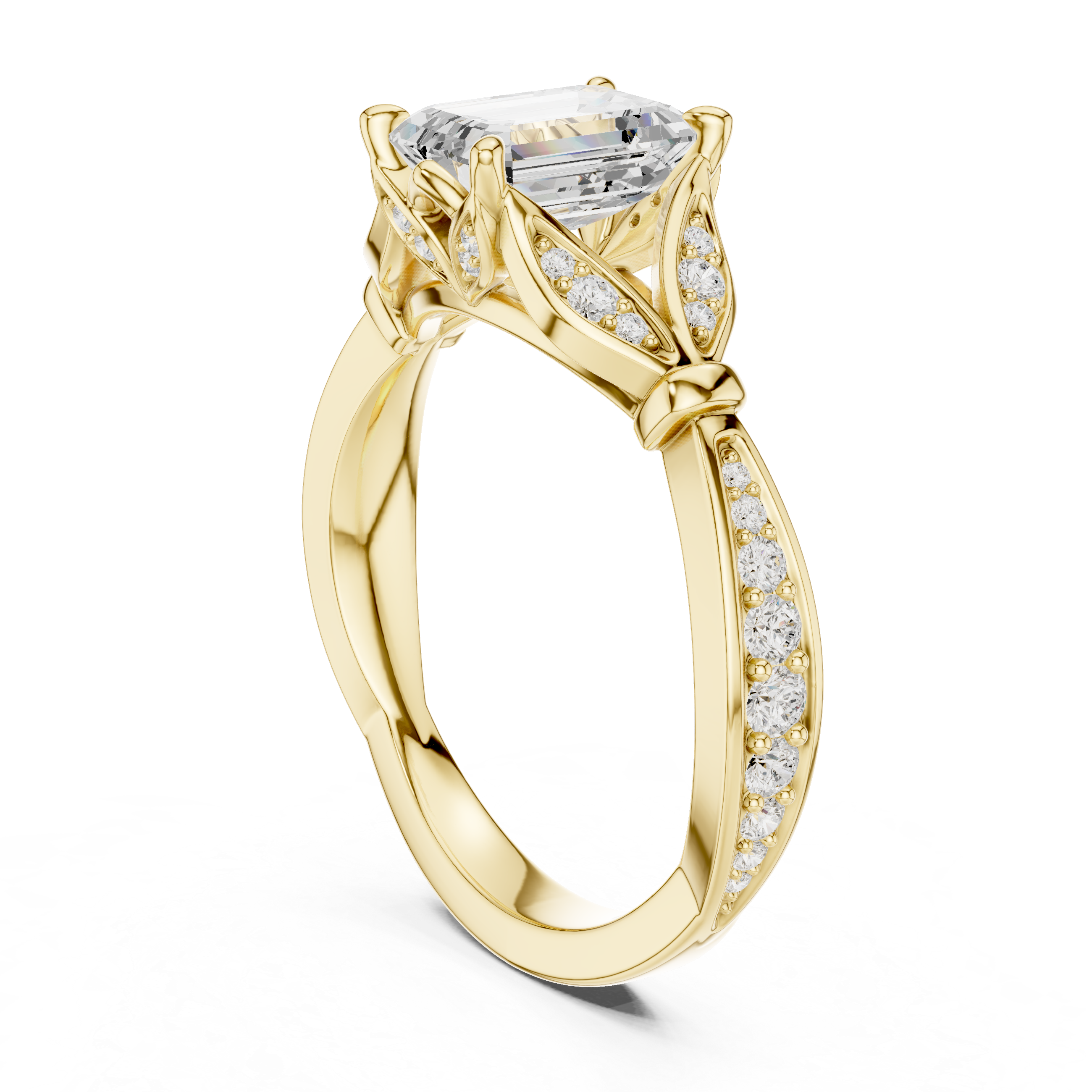 Forest Canopy Lab Grown Diamond Cushion Cut Ring