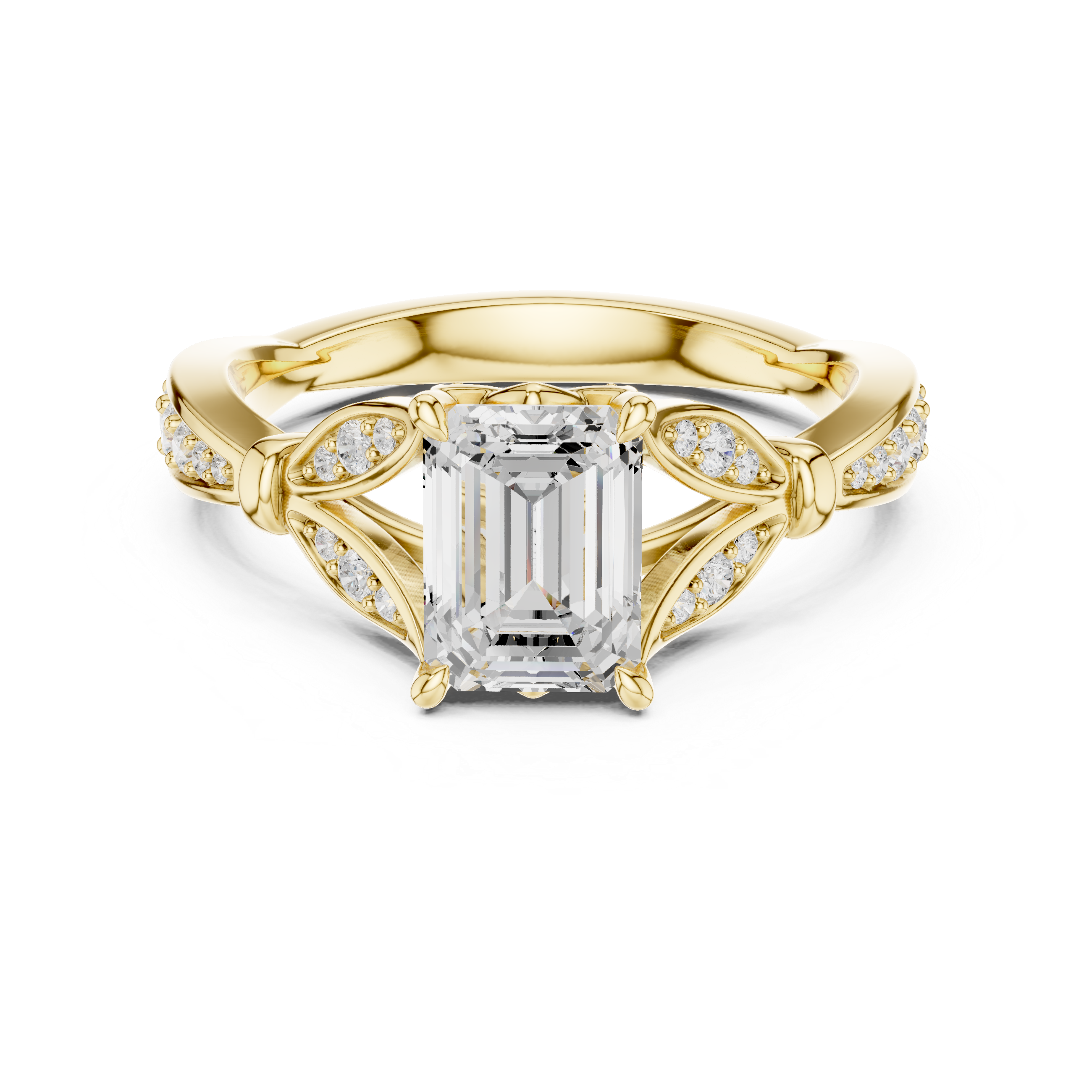 Forest Canopy Lab Grown Diamond Cushion Cut Ring