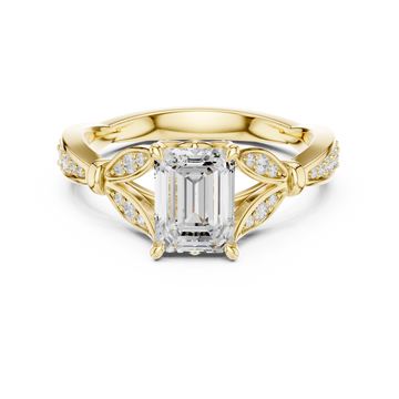 Forest Canopy Lab Grown Diamond Cushion Cut Ring