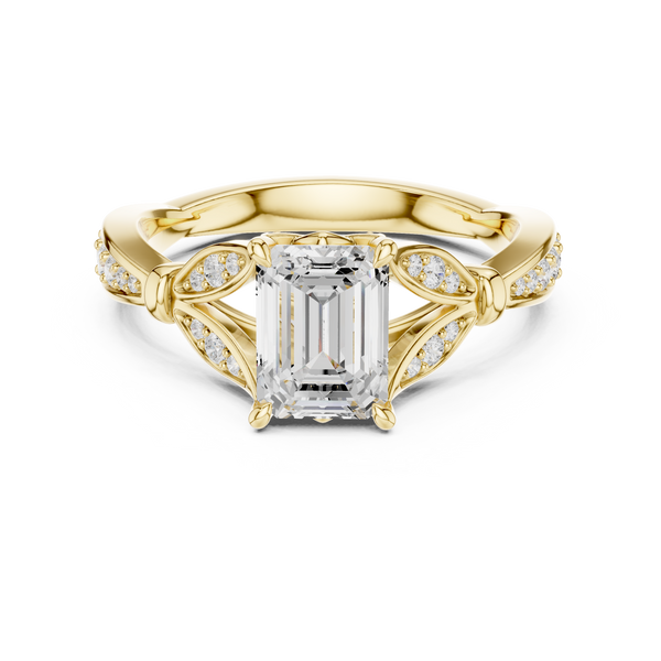 Forest Canopy Lab Grown Diamond Cushion Cut Ring