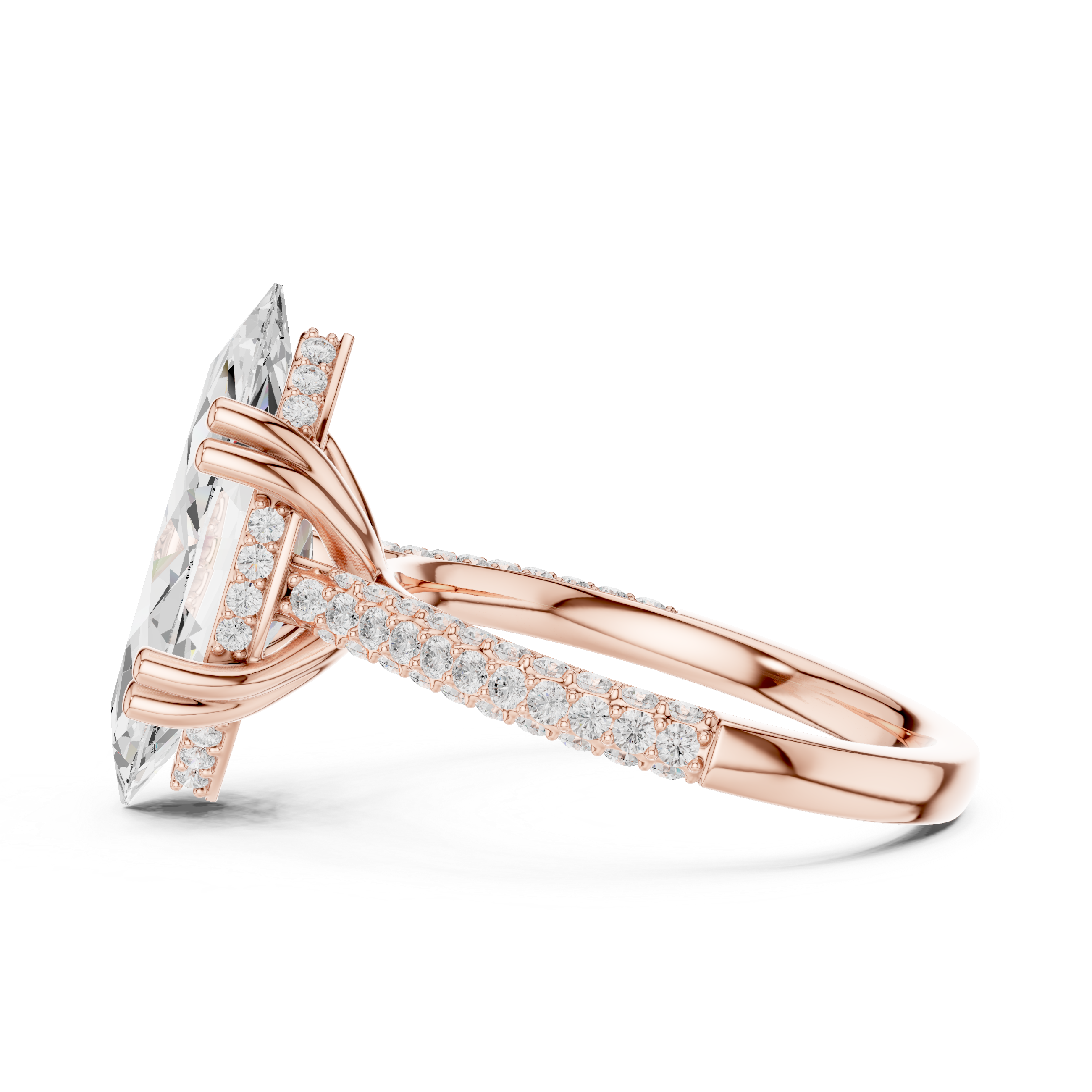 Winter Woods Lab Grown Diamond Twist Band Ring