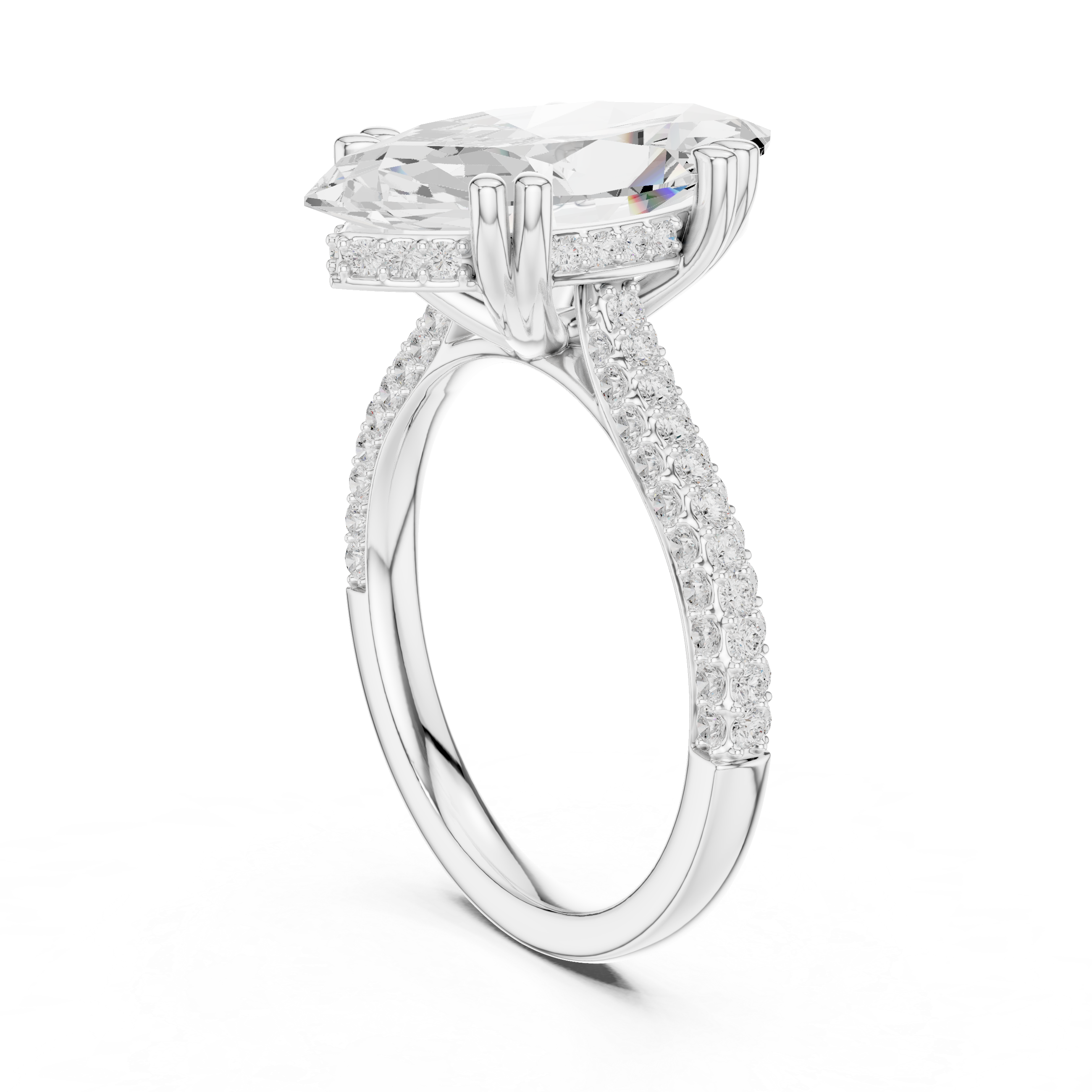 Winter Woods Lab Grown Diamond Twist Band Ring