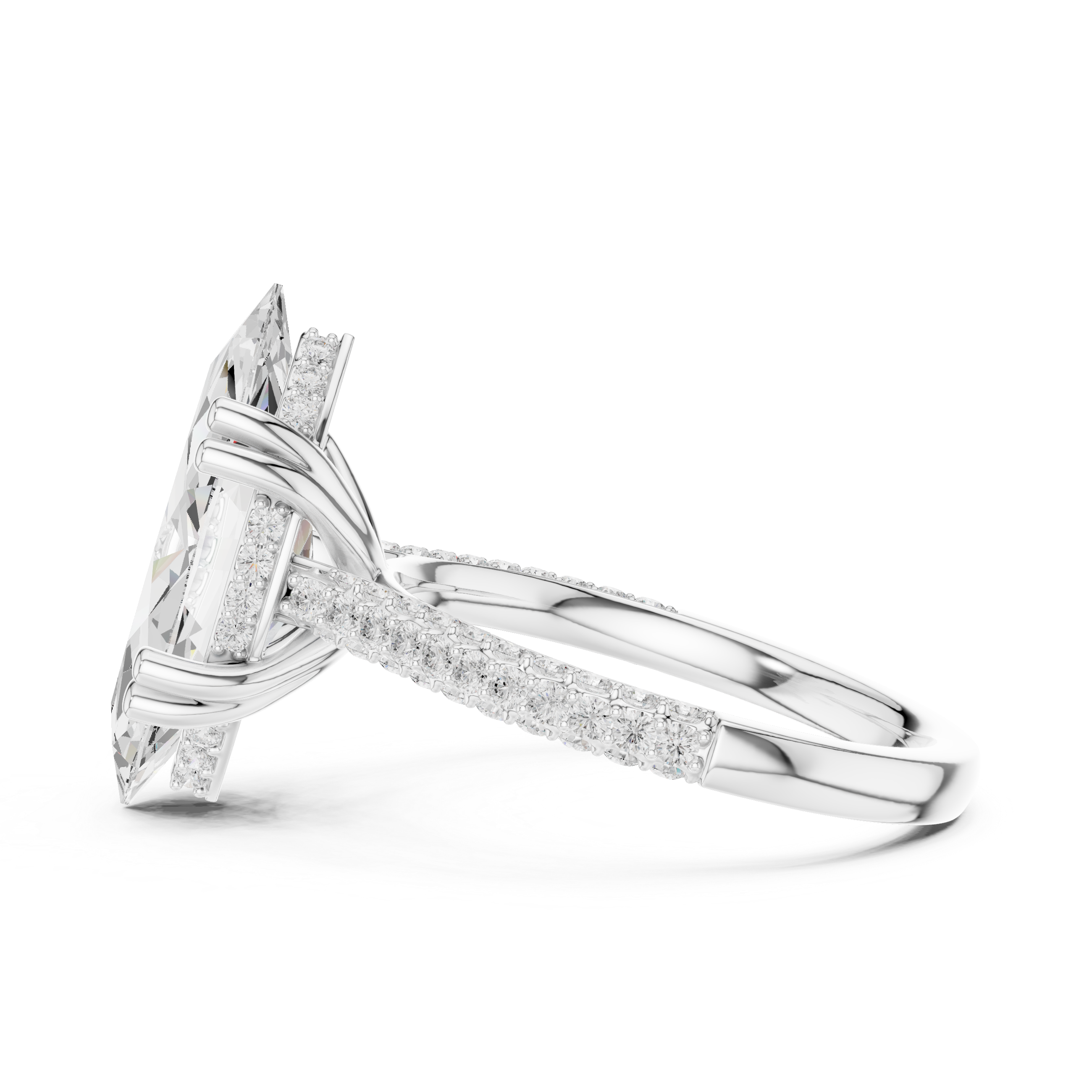 Winter Woods Lab Grown Diamond Twist Band Ring