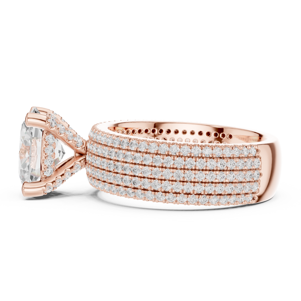 Ridge Line Lab Grown Diamond Textured Branch Ring