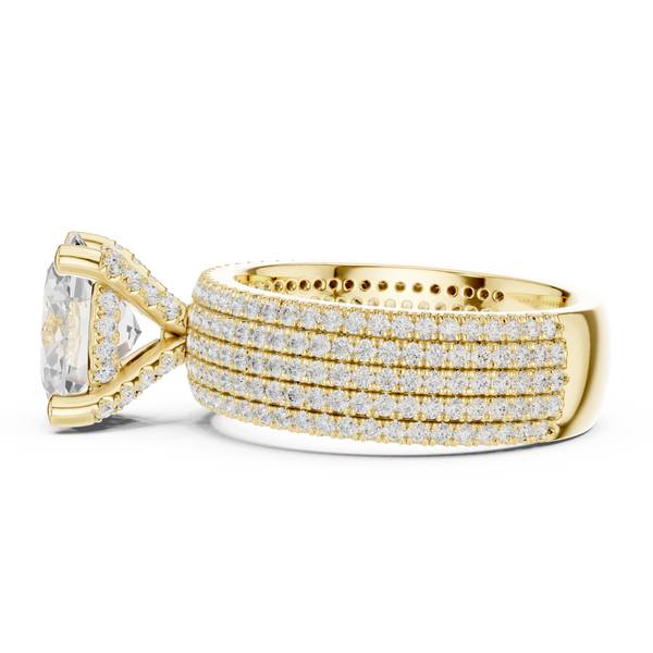 Ridge Line Lab Grown Diamond Textured Branch Ring