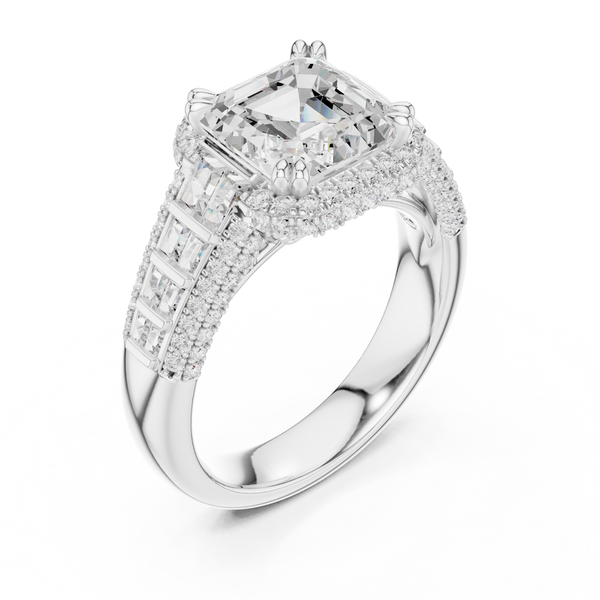 Laurel Leaf Lab Grown Diamond Woven Ribbon Ring