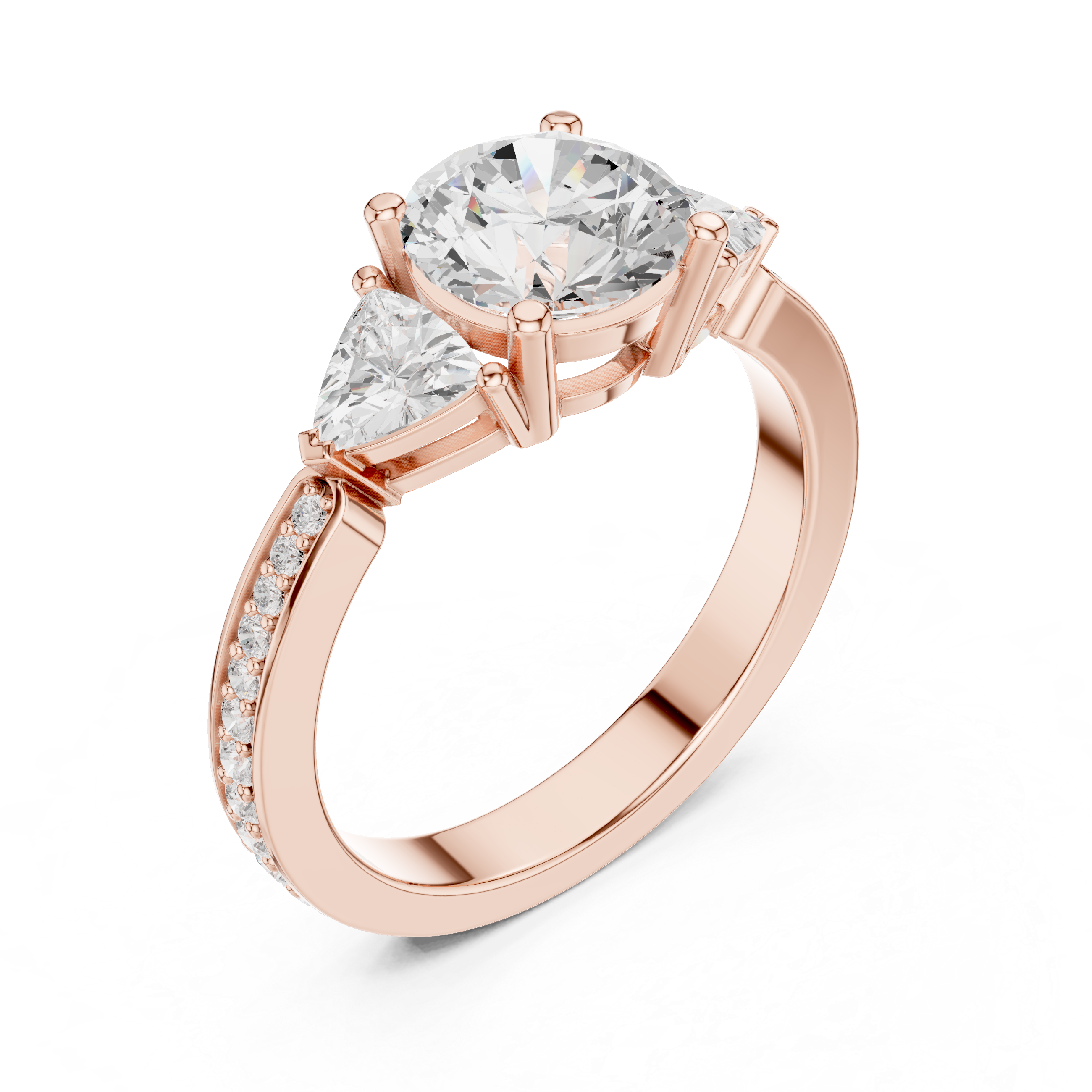 Sun Flower Lab Grown Diamond Delicate Ribbon Ring