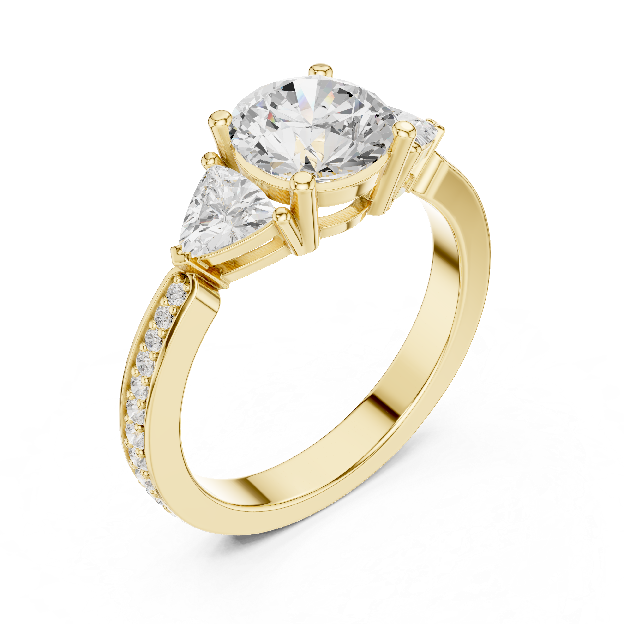 Sun Flower Lab Grown Diamond Delicate Ribbon Ring