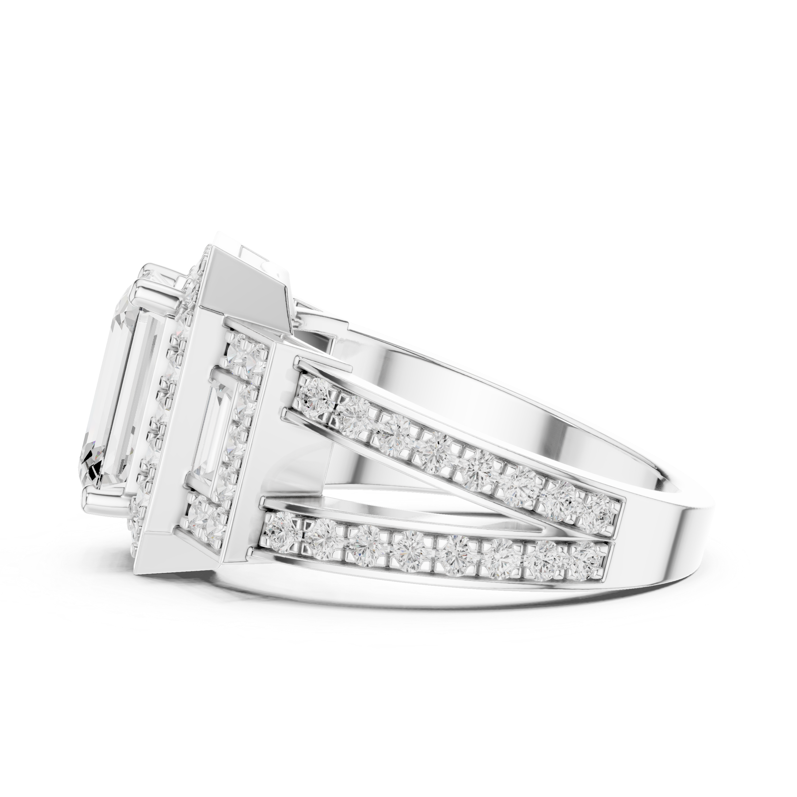 Daisy Chain Lab Grown Diamond Antique Estate Ring