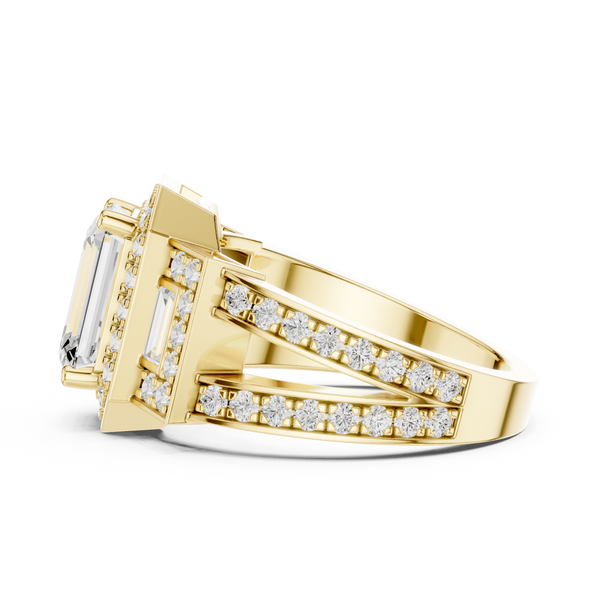 Daisy Chain Lab Grown Diamond Antique Estate Ring