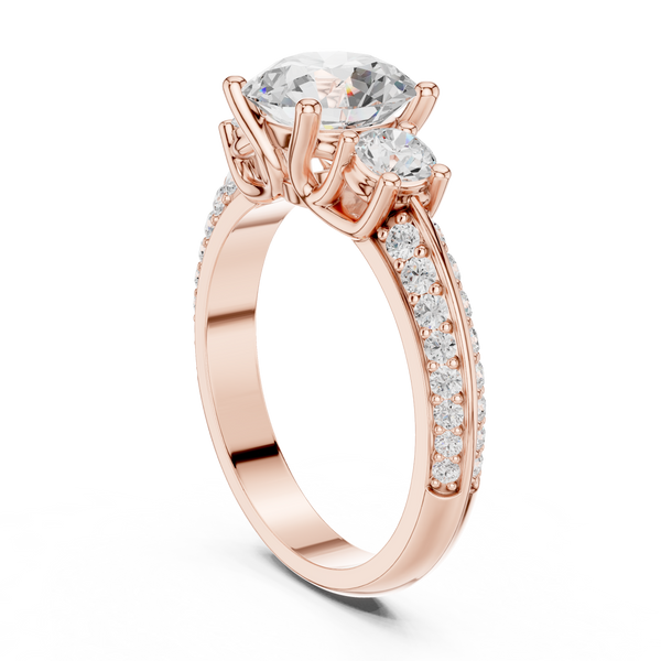 Fox Glove Lab Grown Diamond Cushion Halo Ring