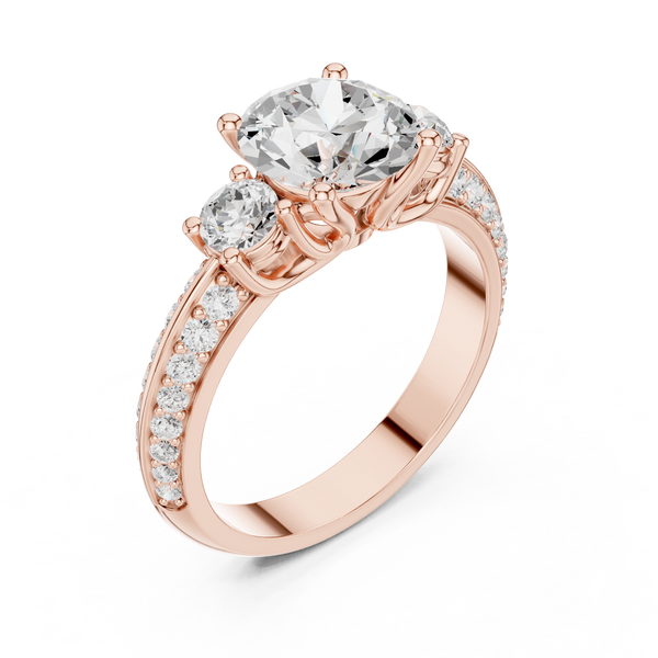 Fox Glove Lab Grown Diamond Cushion Halo Ring