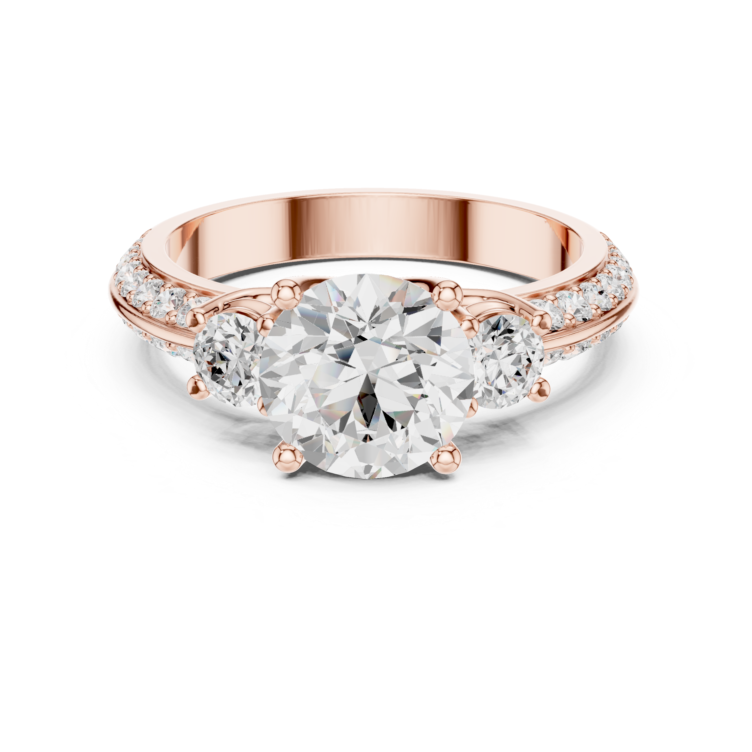 Fox Glove Lab Grown Diamond Cushion Halo Ring