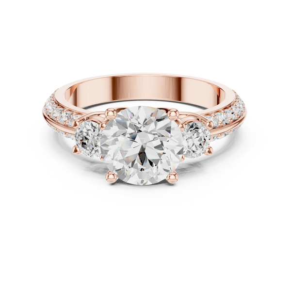 Fox Glove Lab Grown Diamond Cushion Halo Ring