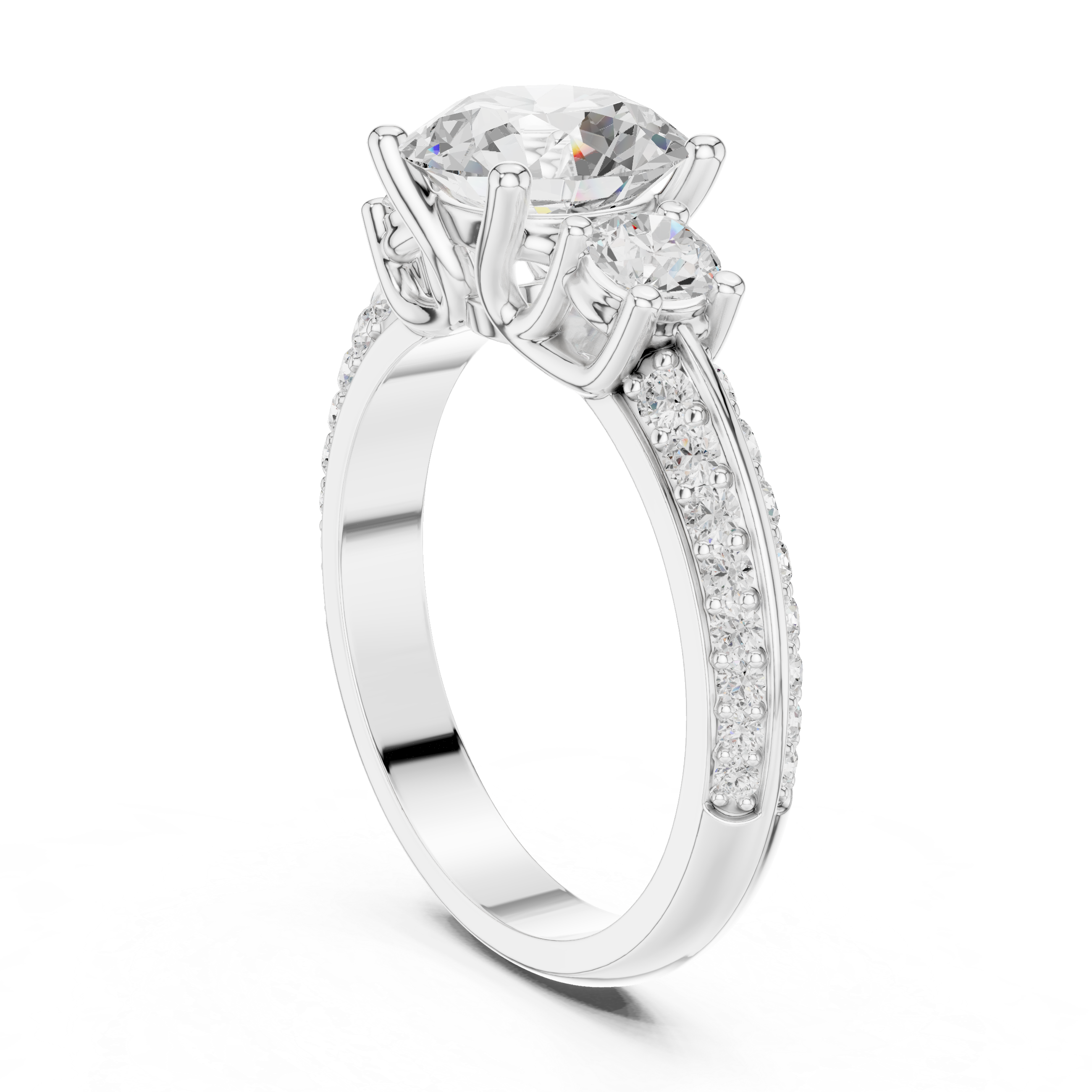 Fox Glove Lab Grown Diamond Cushion Halo Ring