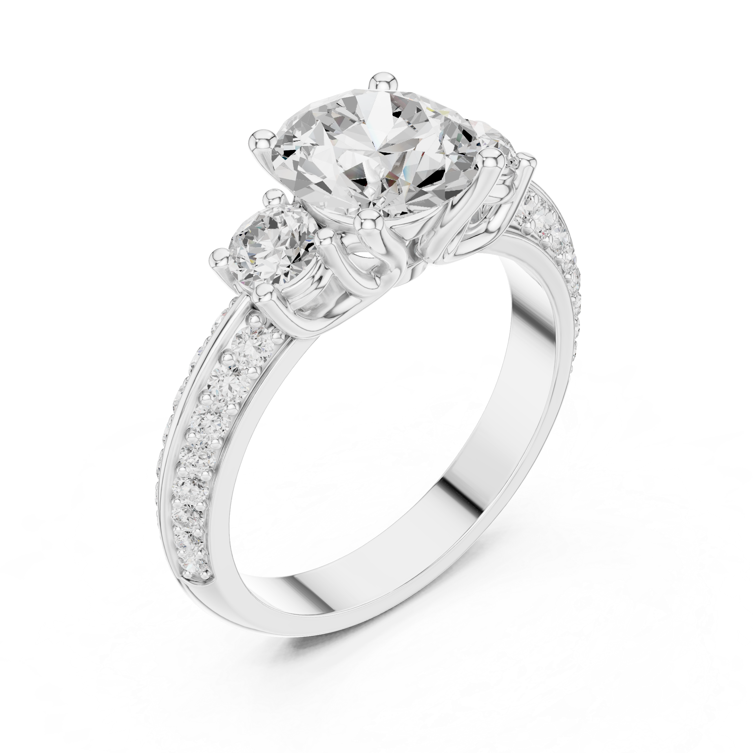 Fox Glove Lab Grown Diamond Cushion Halo Ring