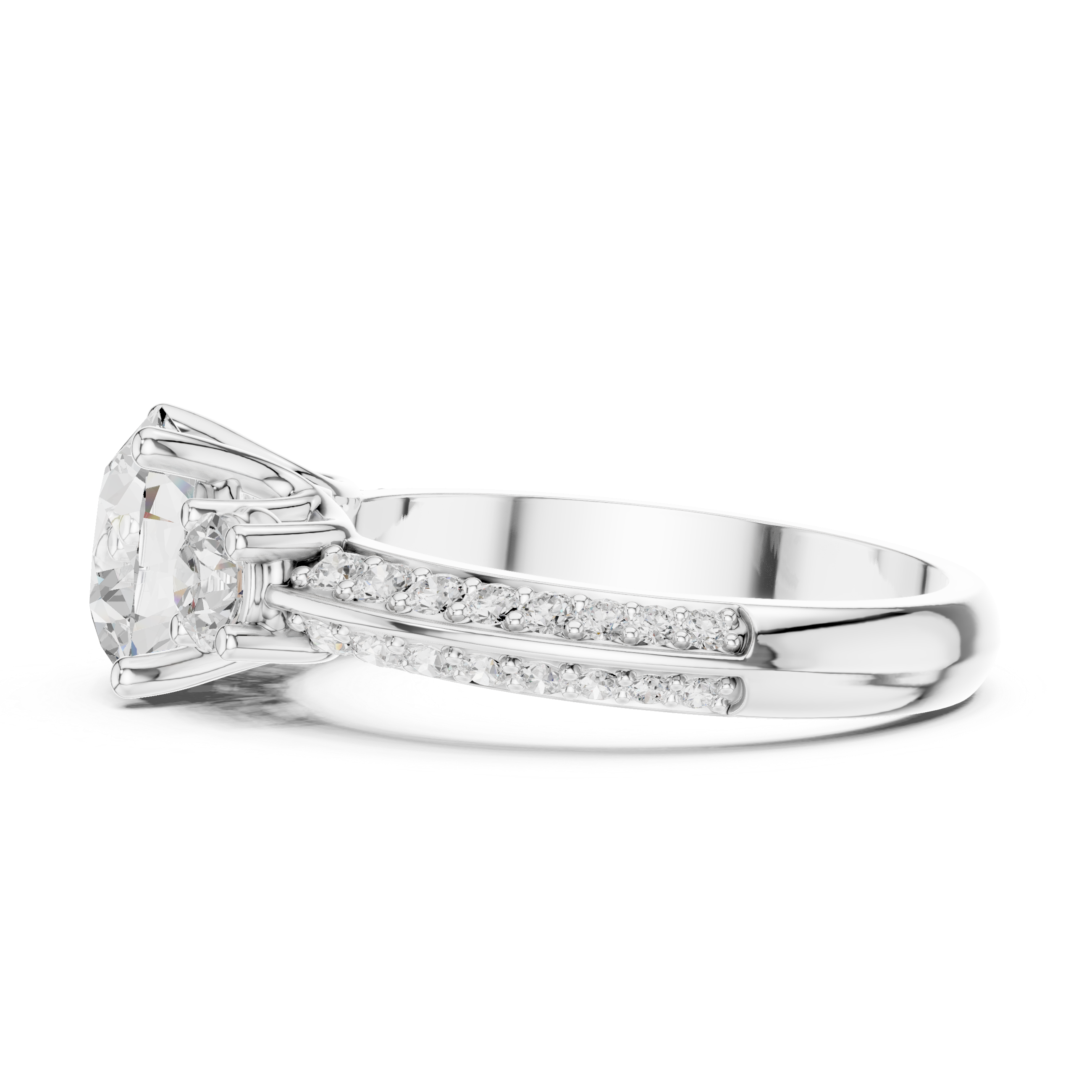 Fox Glove Lab Grown Diamond Cushion Halo Ring