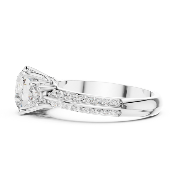 Fox Glove Lab Grown Diamond Cushion Halo Ring