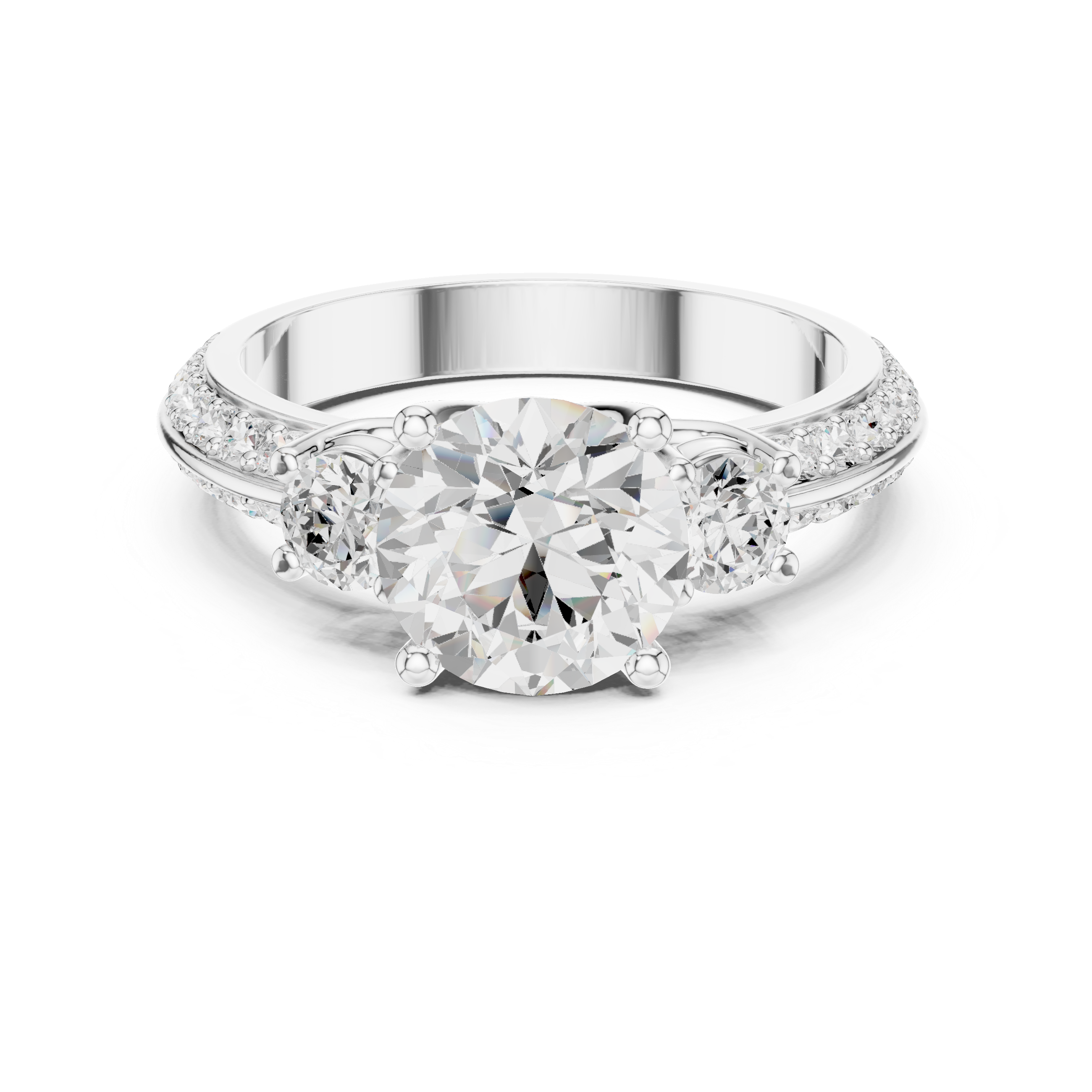 Fox Glove Lab Grown Diamond Cushion Halo Ring