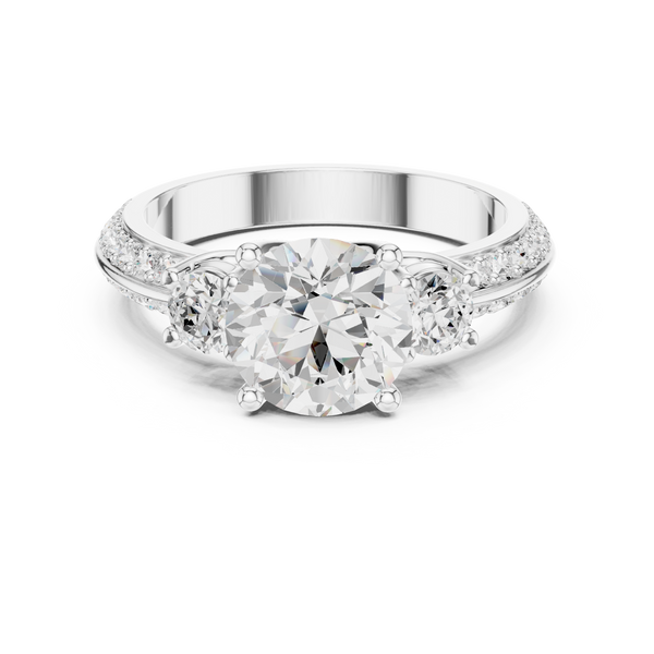 Fox Glove Lab Grown Diamond Cushion Halo Ring