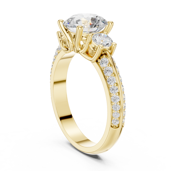 Fox Glove Lab Grown Diamond Cushion Halo Ring