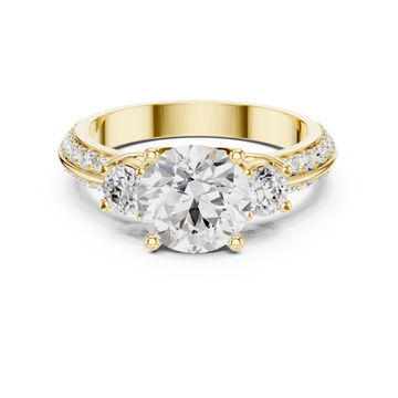 Fox Glove Lab Grown Diamond Cushion Halo Ring
