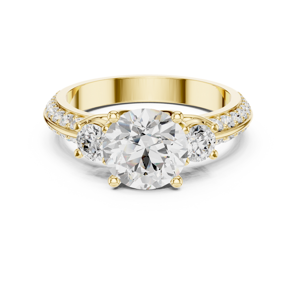 Fox Glove Lab Grown Diamond Cushion Halo Ring