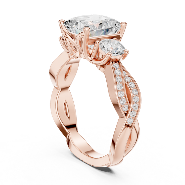 Arctic Ice Lab Grown Diamond Matte Solitaire