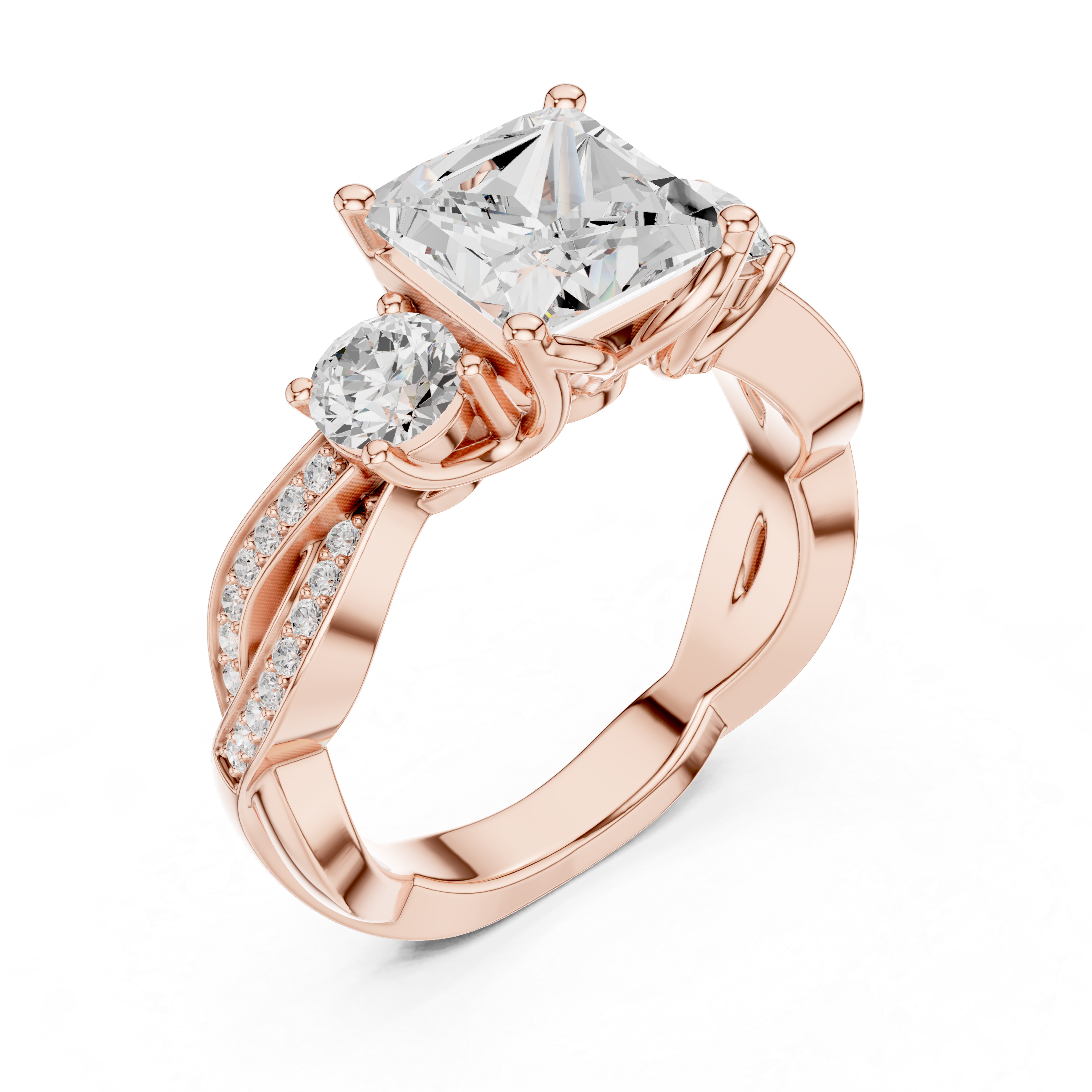 Arctic Ice Lab Grown Diamond Matte Solitaire