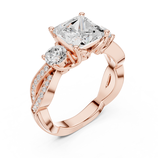 Arctic Ice Lab Grown Diamond Matte Solitaire