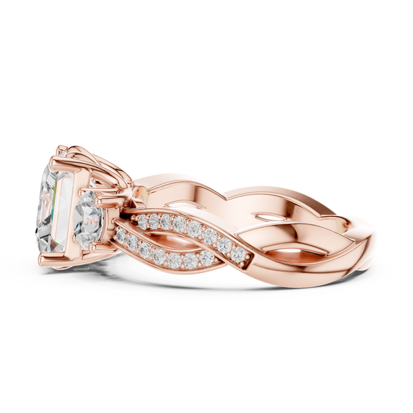 Arctic Ice Lab Grown Diamond Matte Solitaire