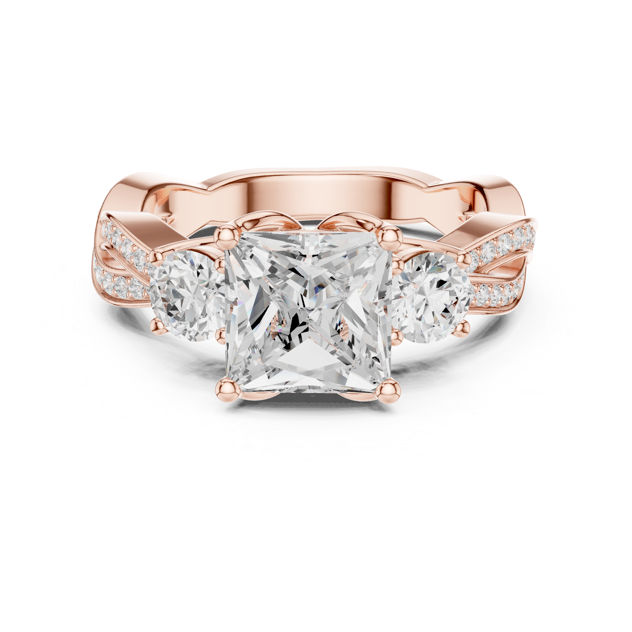 Arctic Ice Lab Grown Diamond Matte Solitaire