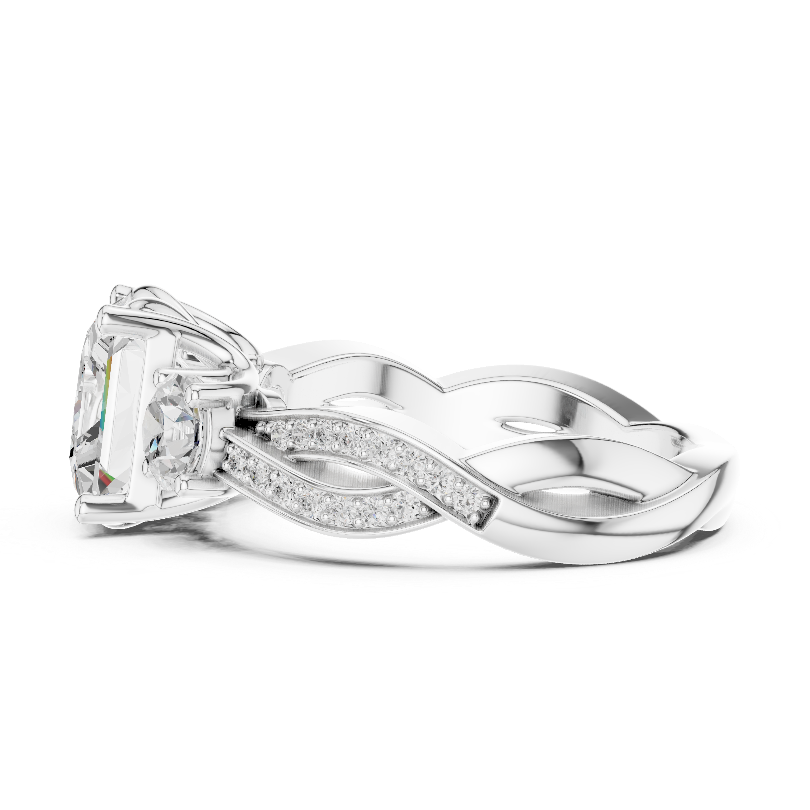 Arctic Ice Lab Grown Diamond Matte Solitaire