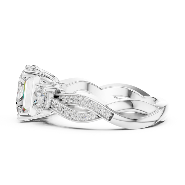 Arctic Ice Lab Grown Diamond Matte Solitaire