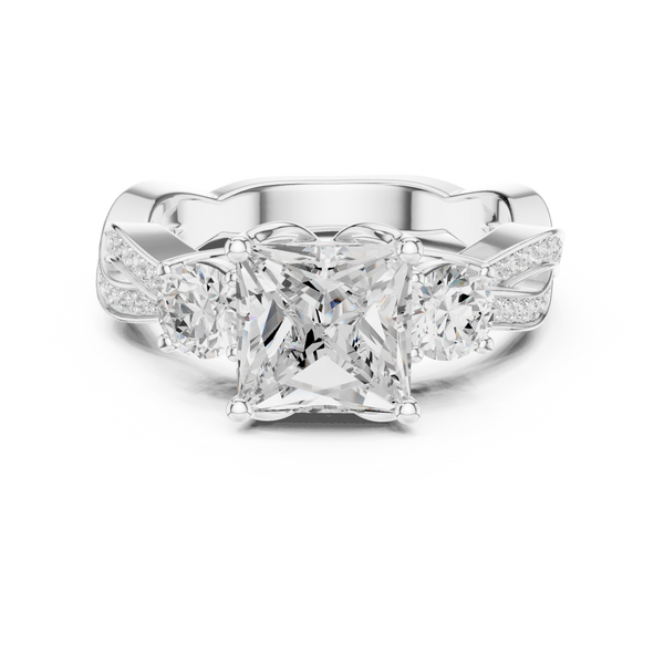 Arctic Ice Lab Grown Diamond Matte Solitaire