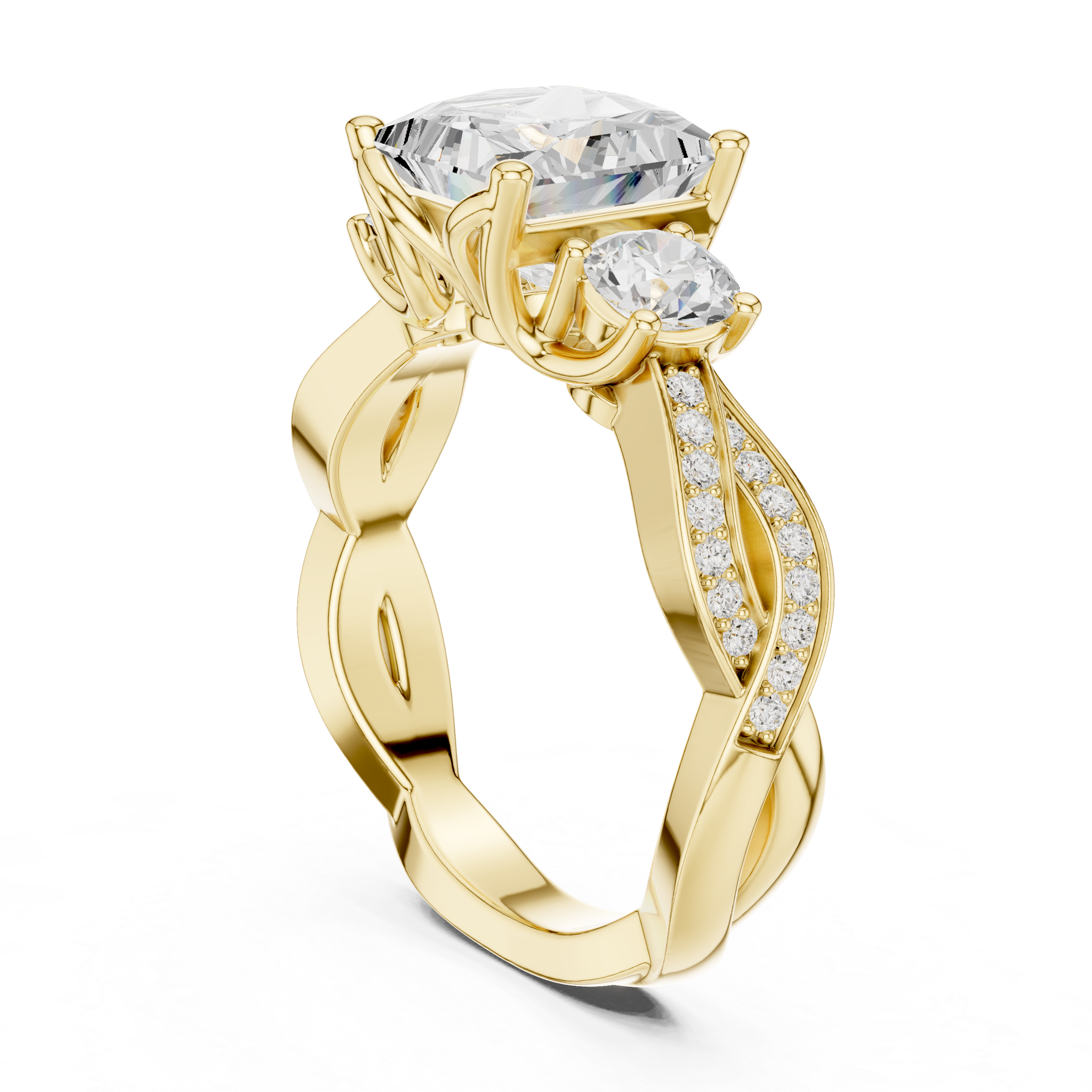Arctic Ice Lab Grown Diamond Matte Solitaire