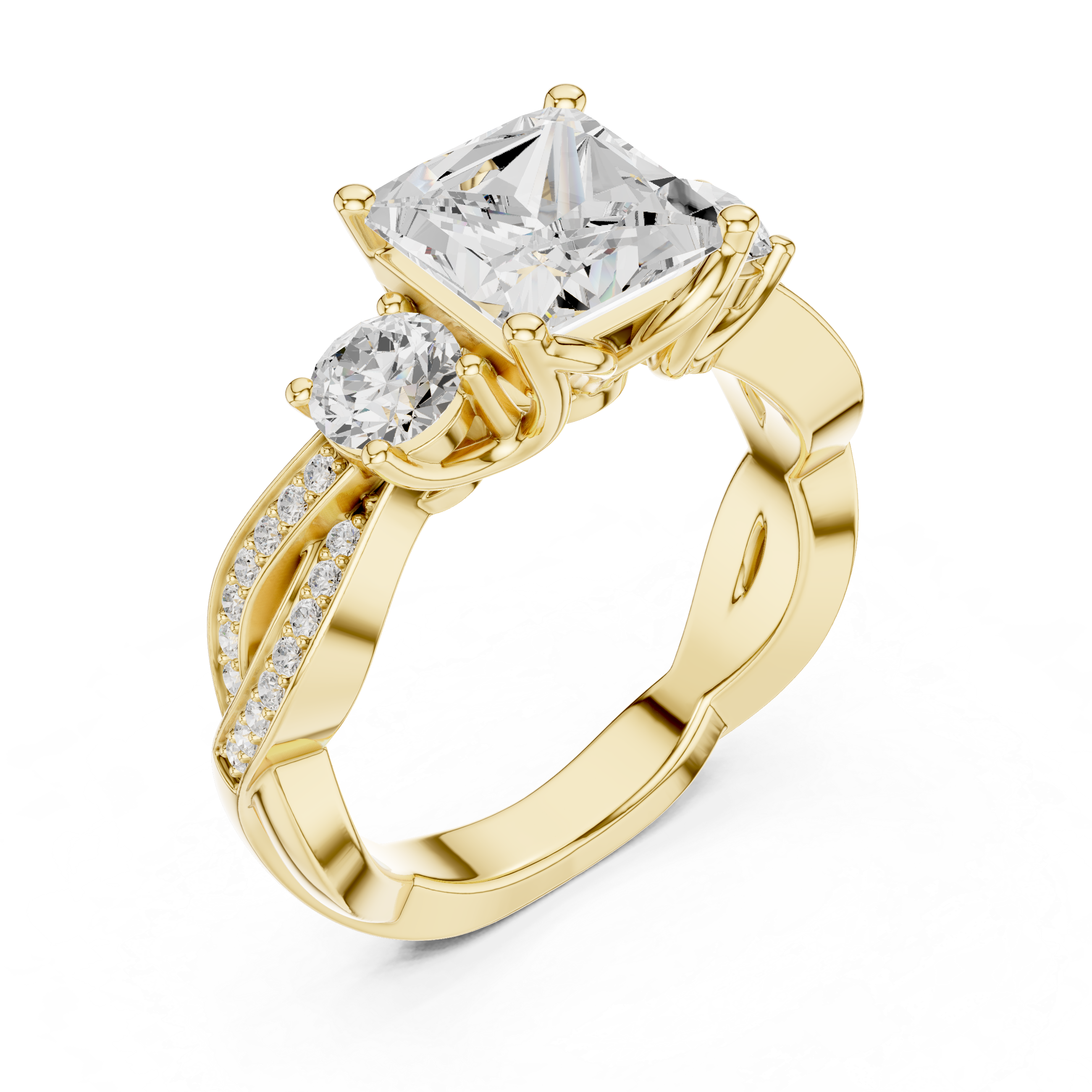 Arctic Ice Lab Grown Diamond Matte Solitaire