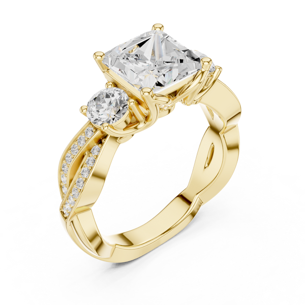 Arctic Ice Lab Grown Diamond Matte Solitaire