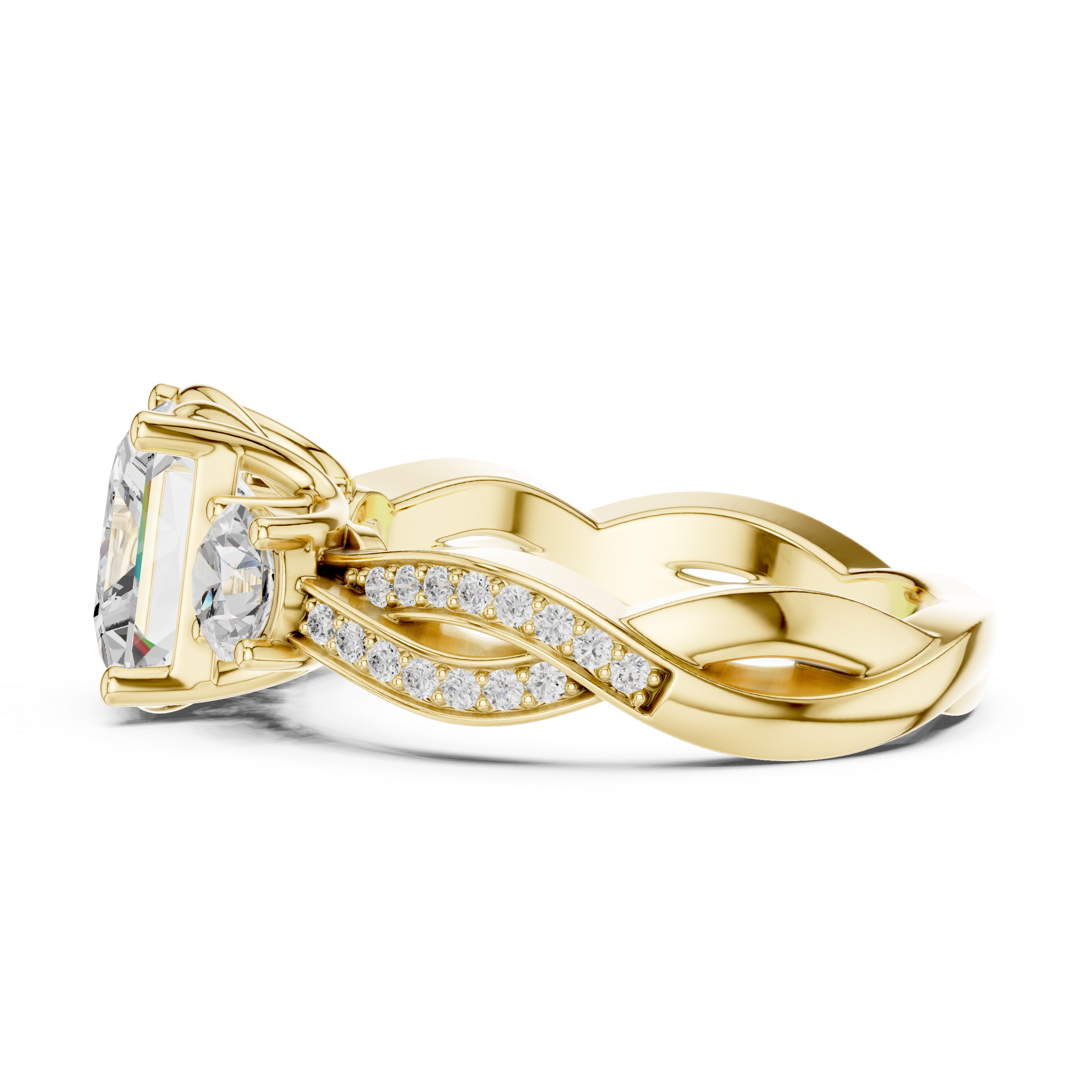 Arctic Ice Lab Grown Diamond Matte Solitaire