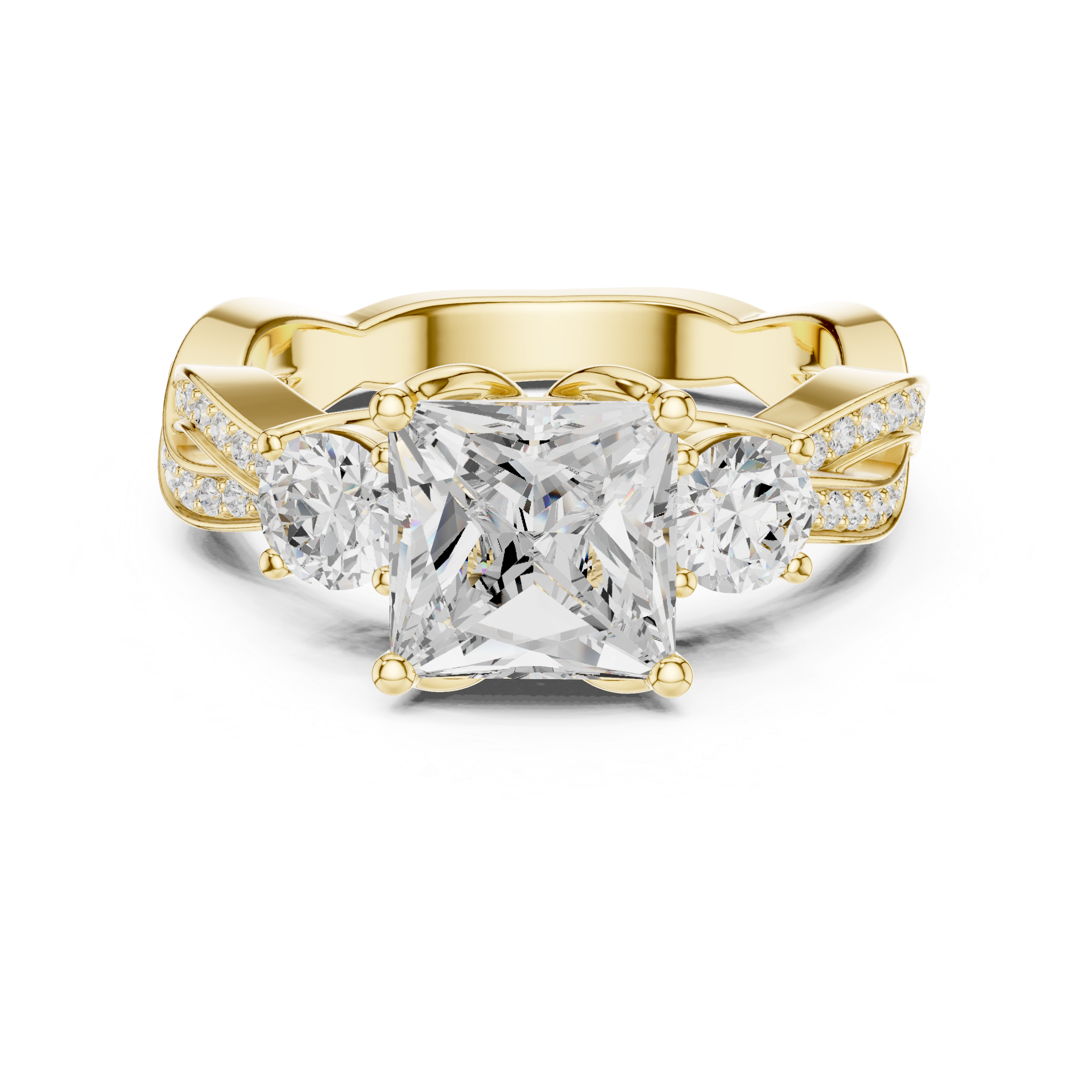 Arctic Ice Lab Grown Diamond Matte Solitaire