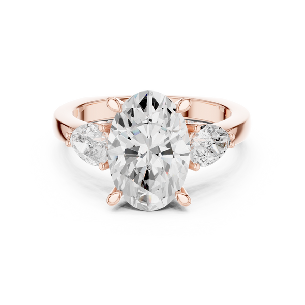 Coastal Cliff Lab Grown Diamond Swirl Bypass Ring