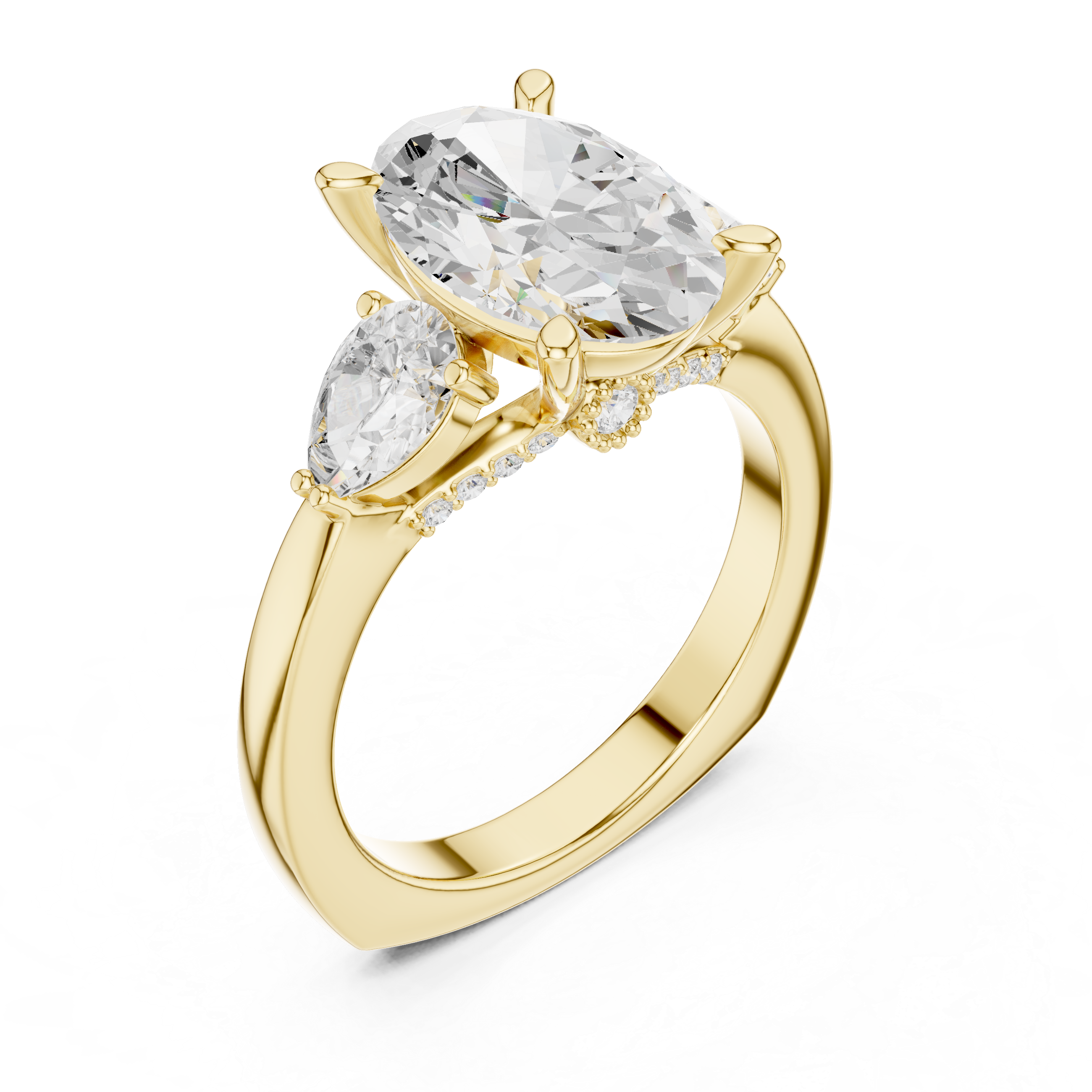 Coastal Cliff Lab Grown Diamond Swirl Bypass Ring