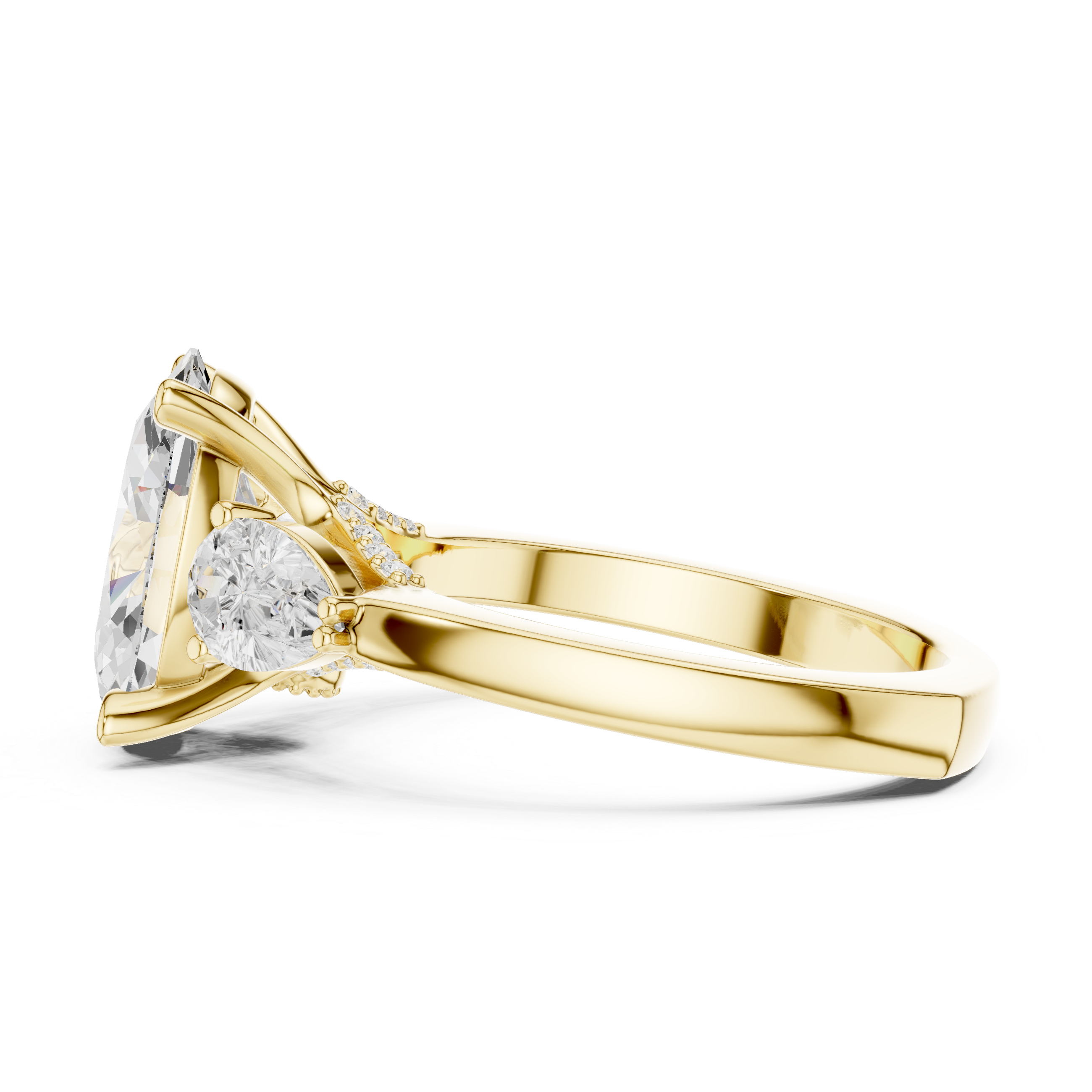 Coastal Cliff Lab Grown Diamond Swirl Bypass Ring