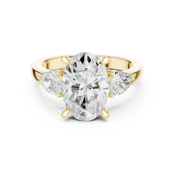 Coastal Cliff Lab Grown Diamond Swirl Bypass Ring
