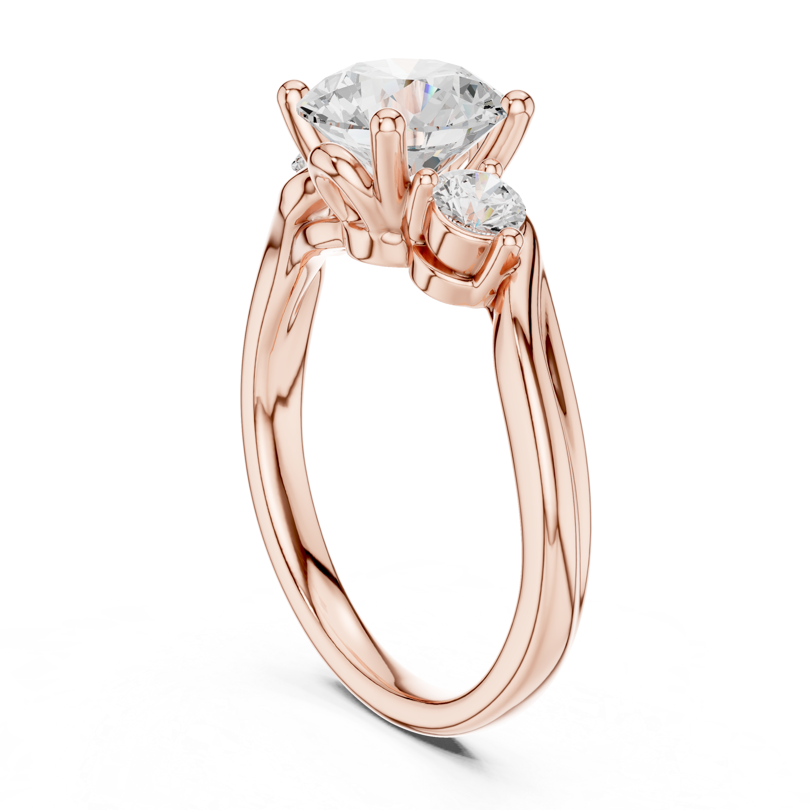 Desert Mist Lab Grown Diamond Halo Bridal Ring