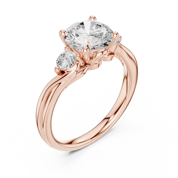 Desert Mist Lab Grown Diamond Halo Bridal Ring