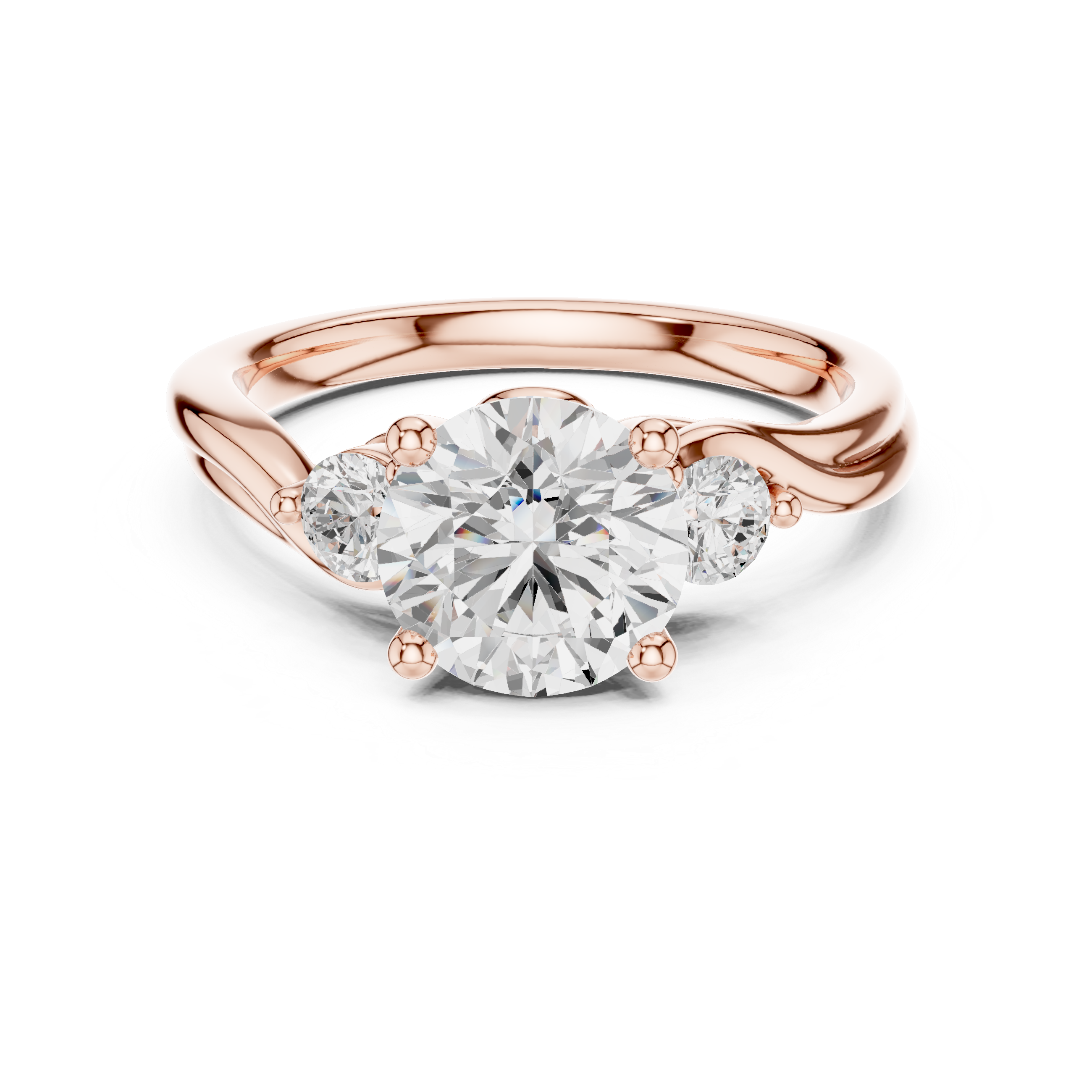 Desert Mist Lab Grown Diamond Halo Bridal Ring